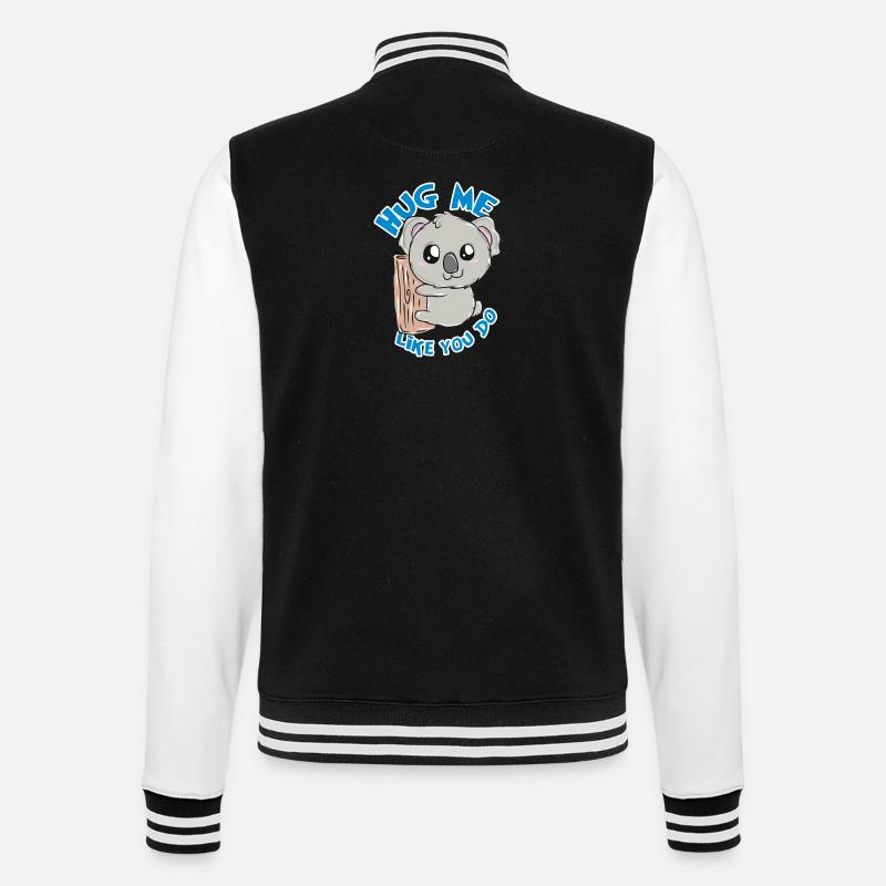 Koala - Veste Teddy - noir/blanc