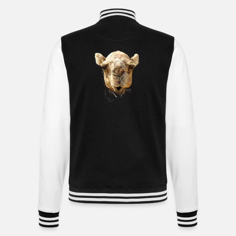 Camel - Veste Teddy - noir/blanc