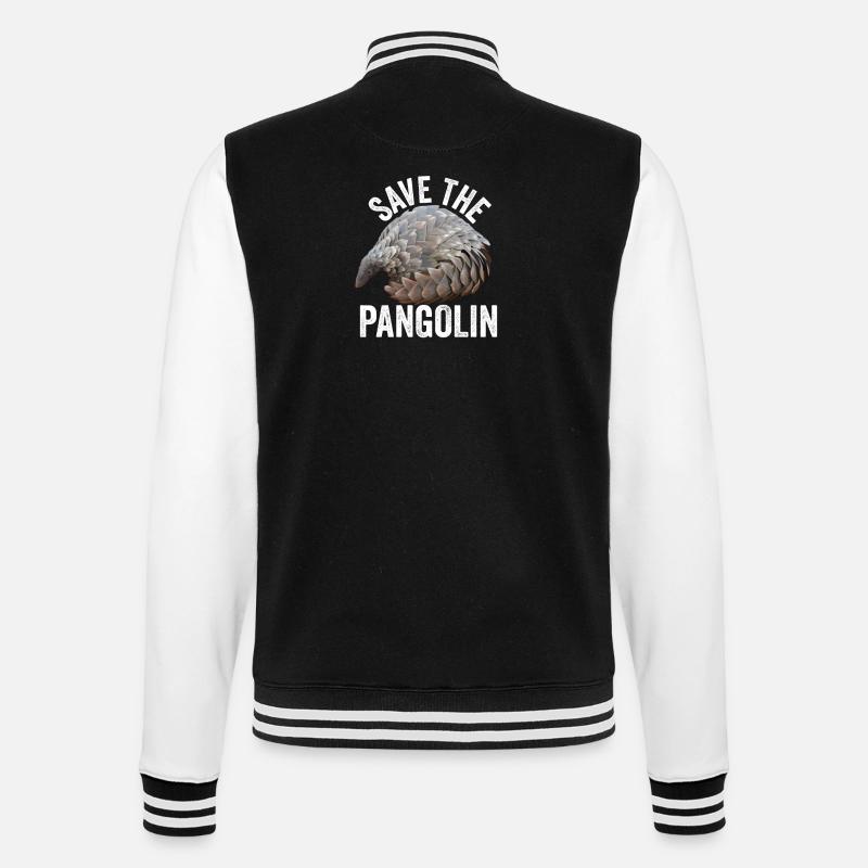 Pangolin - Save the Pangolin - Veste Teddy - noir/blanc