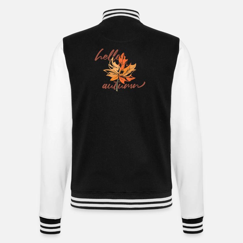 Maple leaf Mapleleaf Automne Automne - Veste Teddy - noir/blanc