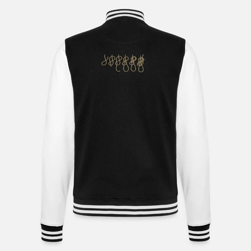 Evolution Klettern Kletterknoten Achter Knoten - College-Sweatjacke - Schwarz/Weiß