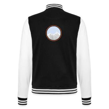 chaîne de montagnes - Veste Teddy - noir/blanc - Dos - Marisol (170cm)