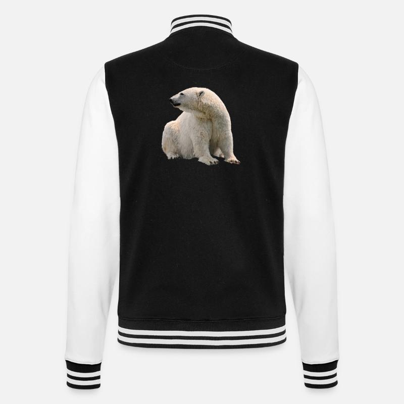 Eisbär - College-Sweatjacke - Schwarz/Weiß