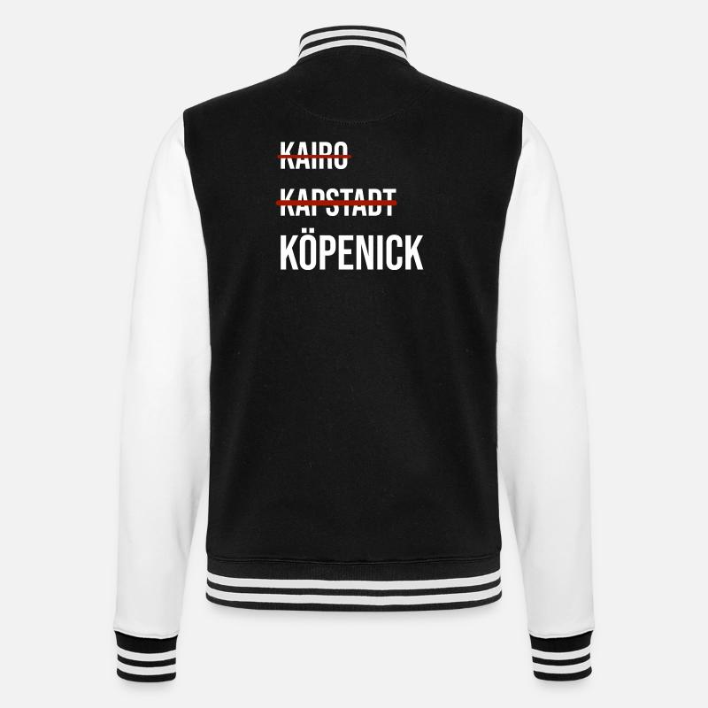 Grafik mit Köpenick - College-Sweatjacke - Schwarz/Weiß