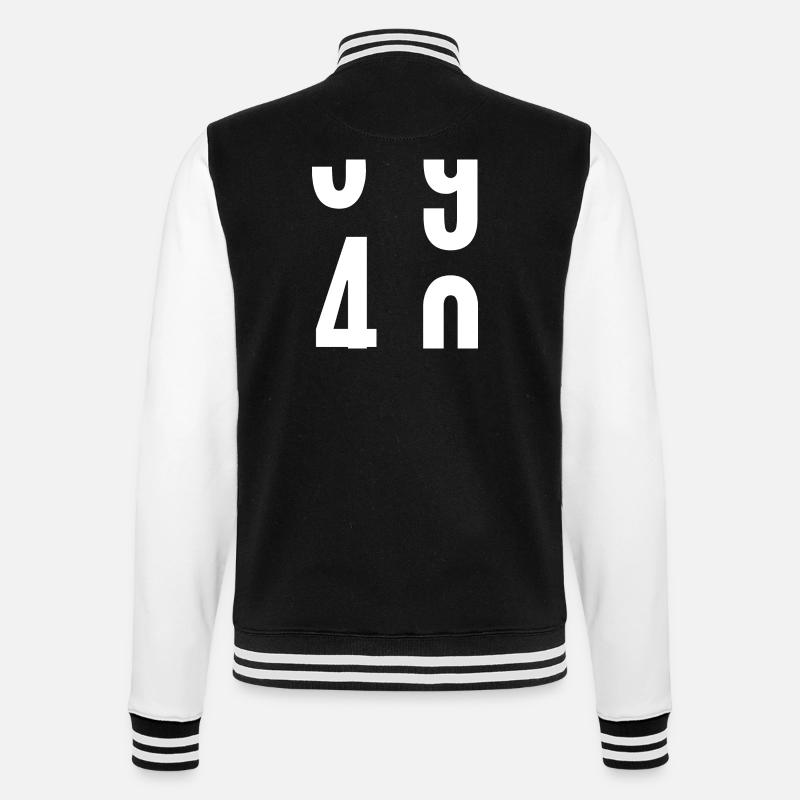 40 ans - Veste Teddy - noir/blanc
