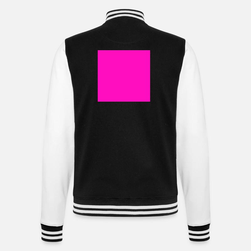 pinker Hintergrund Textur Vorlage personalisieren - College-Sweatjacke - Schwarz/Weiß