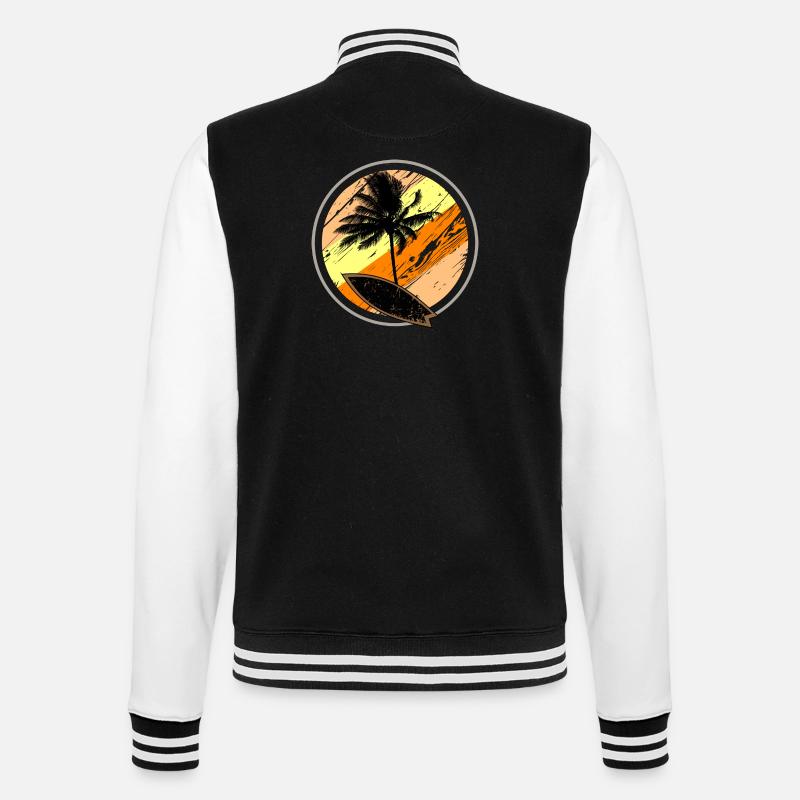 Beach Surf Sun - Veste Teddy - noir/blanc