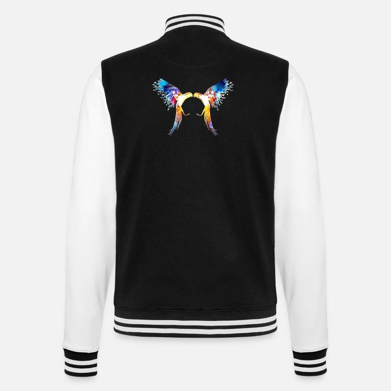 Parrot - College Sweat Jacket - black/white