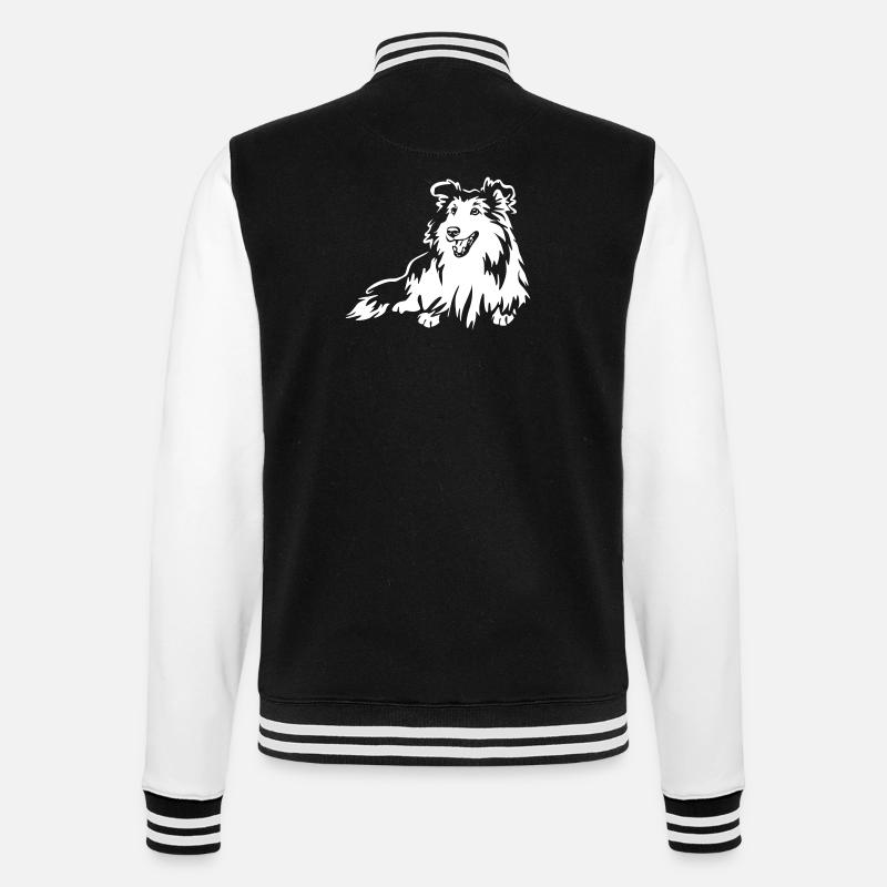 Sheltie "Black Edition" - Veste Teddy - noir/blanc