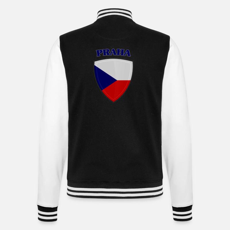 Prague - Veste Teddy - noir/blanc