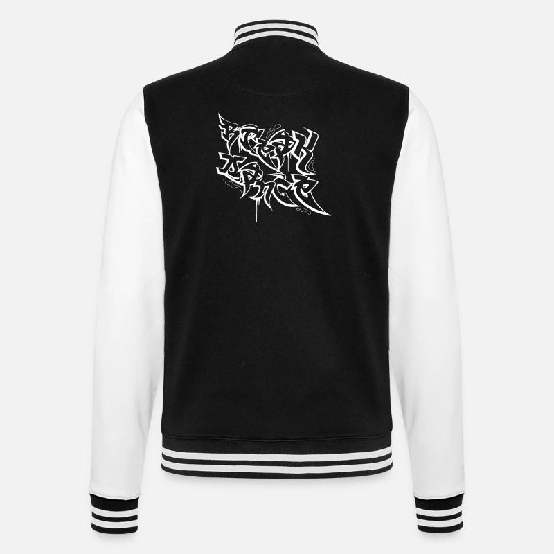 Graffiti de breakdance - Veste Teddy - noir/blanc