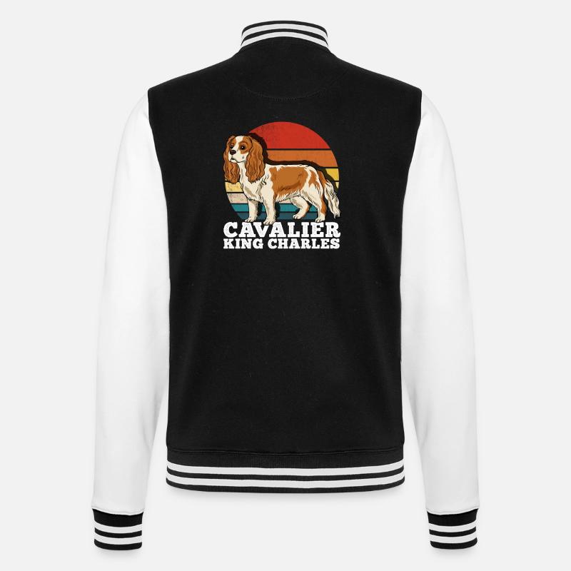 Cavalier King Charles - Veste Teddy - noir/blanc