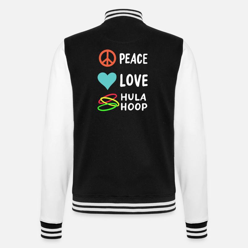 Hulahoop - College-Sweatjacke - Schwarz/Weiß