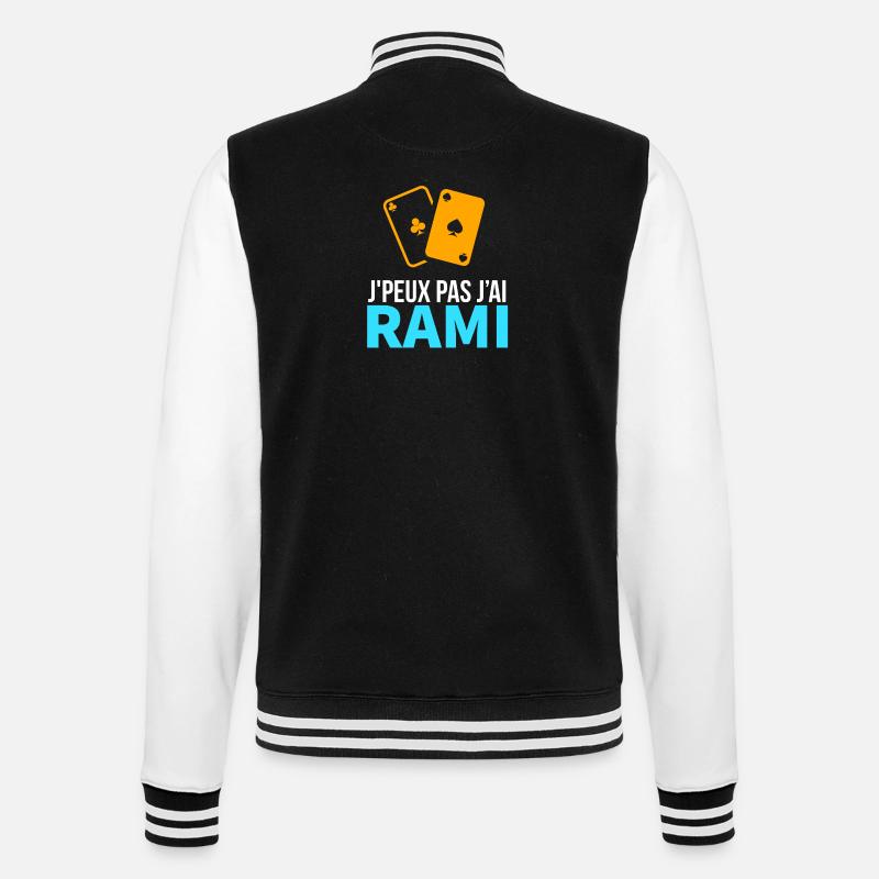Card game Le Rami - College Sweat Jacket - black/white