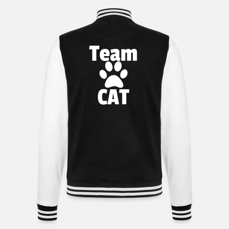 Team CAT - College Sweat Jacket - black/white