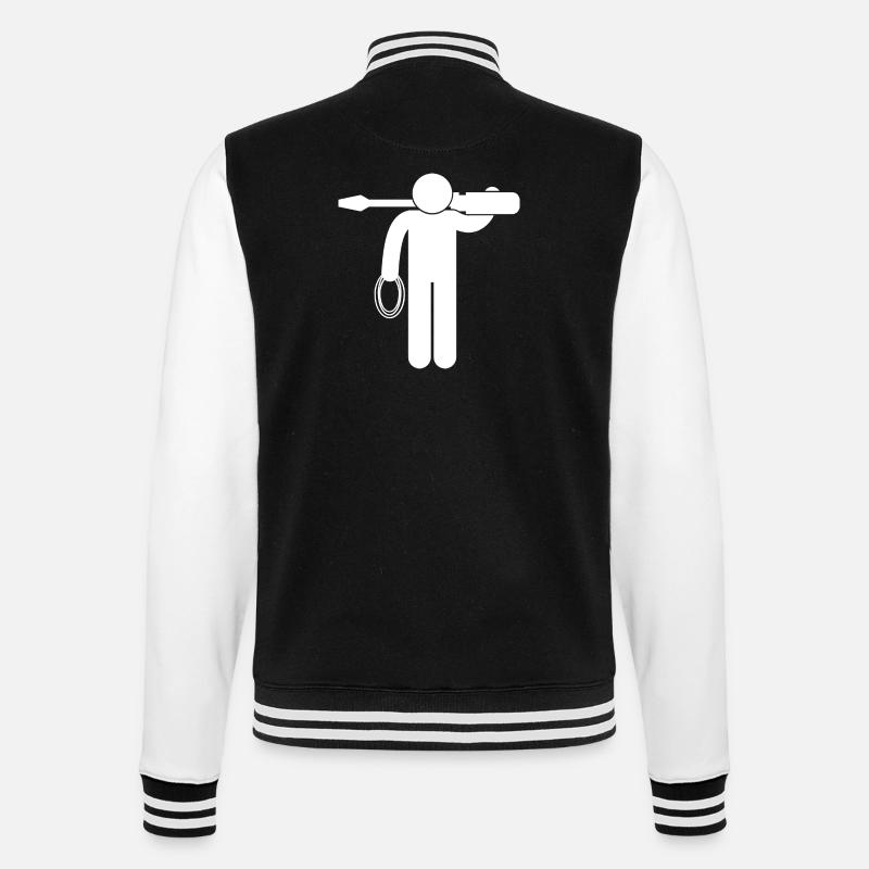Electronic electrician Electrical Engineer - College Sweat Jacket - black/white
