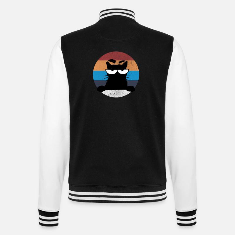 Grumpy Katze - College Sweat Jacket - black/white