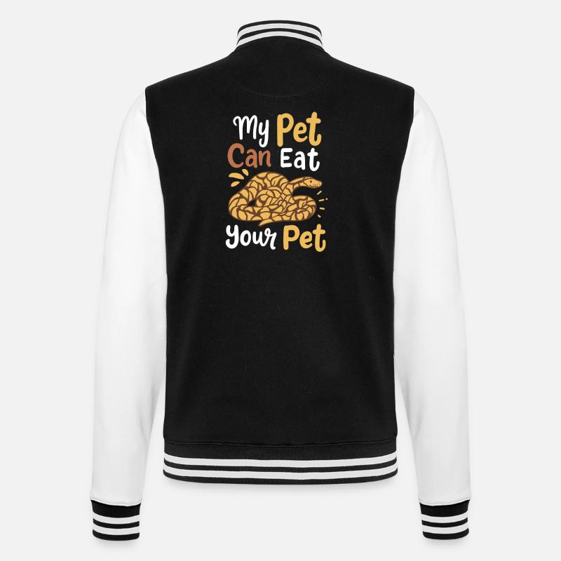 Python Snake Snake Owner - College Sweat Jacket - black/white