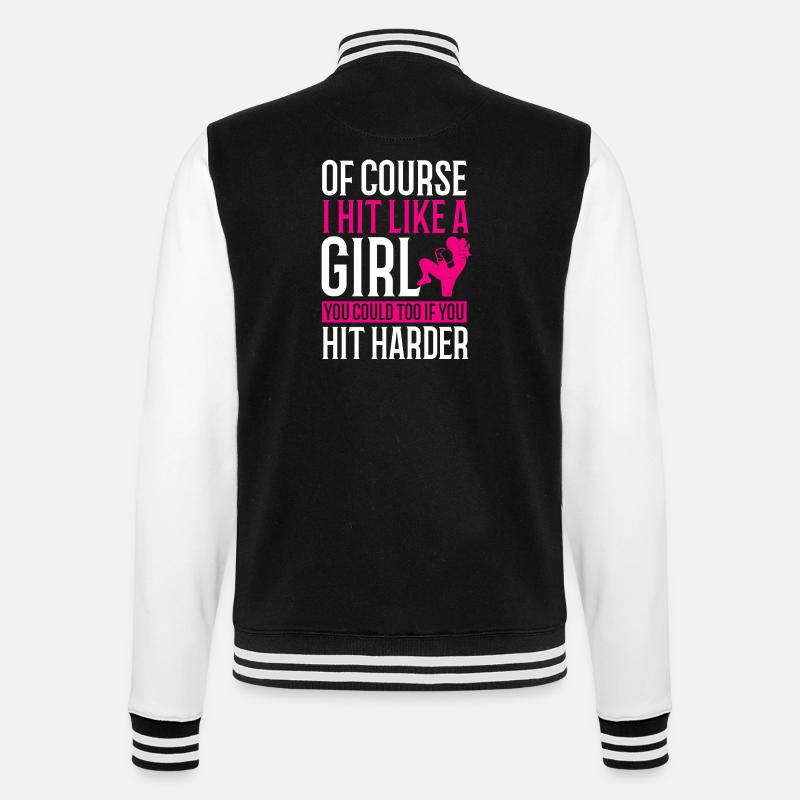 Kickboxen Boxen Thai-Boxen - College-Sweatjacke - Schwarz/Weiß