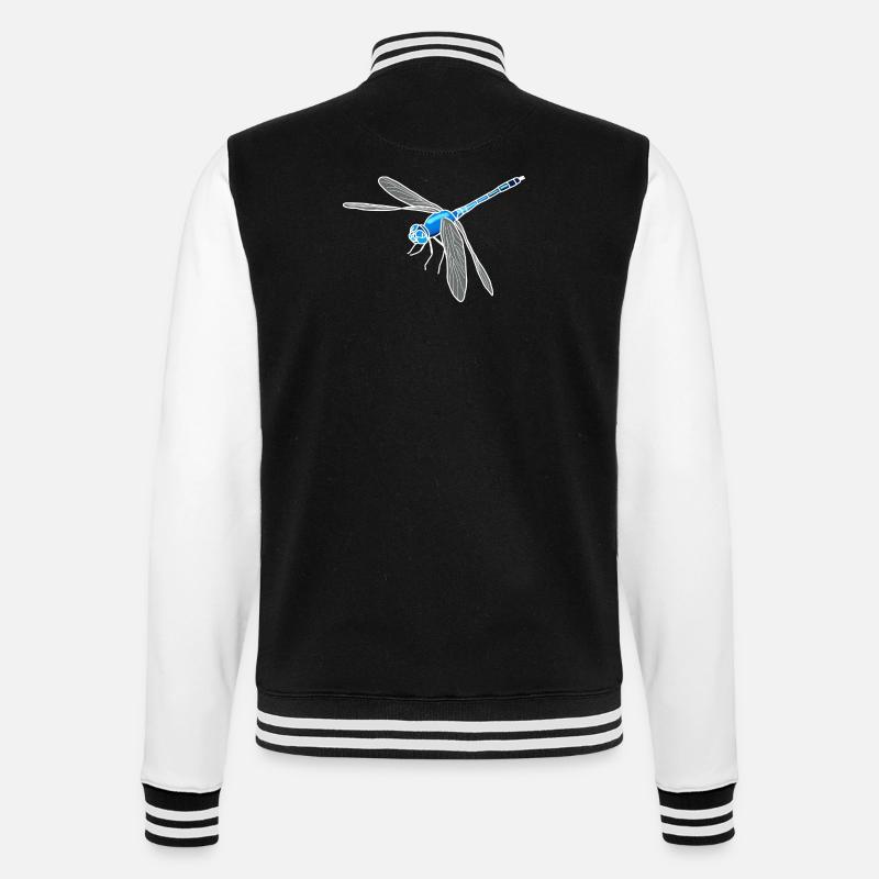 Libelle - College-Sweatjacke - Schwarz/Weiß