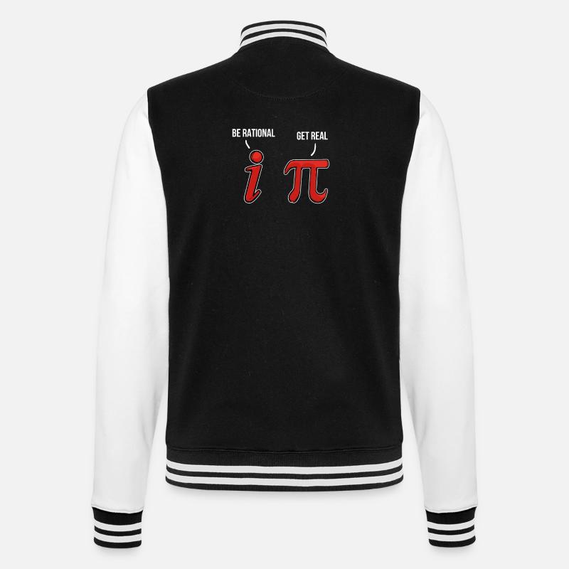 Pi Day Math Pi 3.14 - College Sweat Jacket - black/white