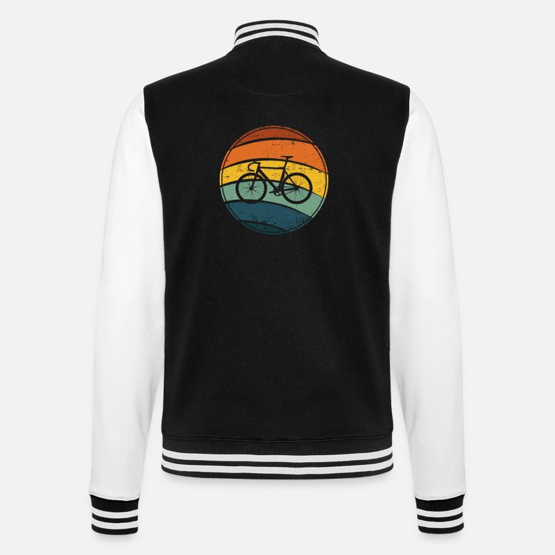 bicycle - College Sweat Jacket - black/white