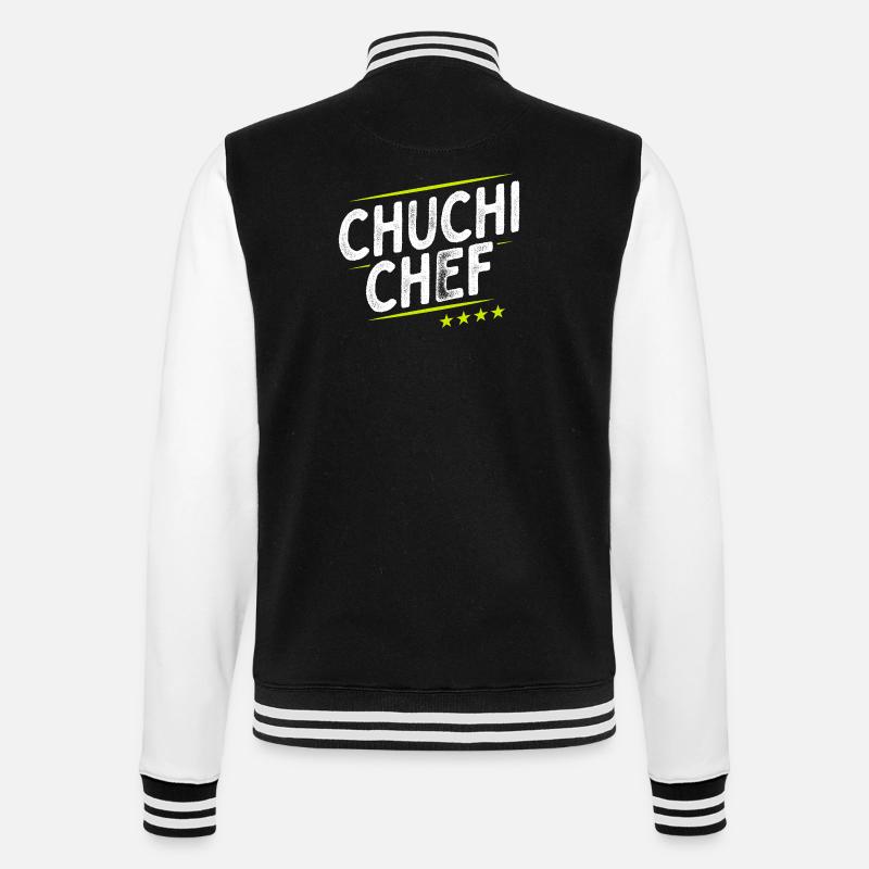 Küchenchef - Chuchi Chef - Schweizerdeutsch - College-Sweatjacke - Schwarz/Weiß
