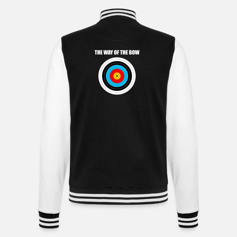 Cute Bow Hunting - Archery Target - College Sweat Jacket - black/white