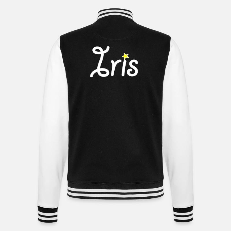 Iris - College Sweat Jacket - black/white