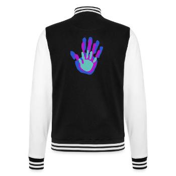 Mom, Dad and Me Palms - College Sweat Jacket - black/white - Back - Marisol (170cm)