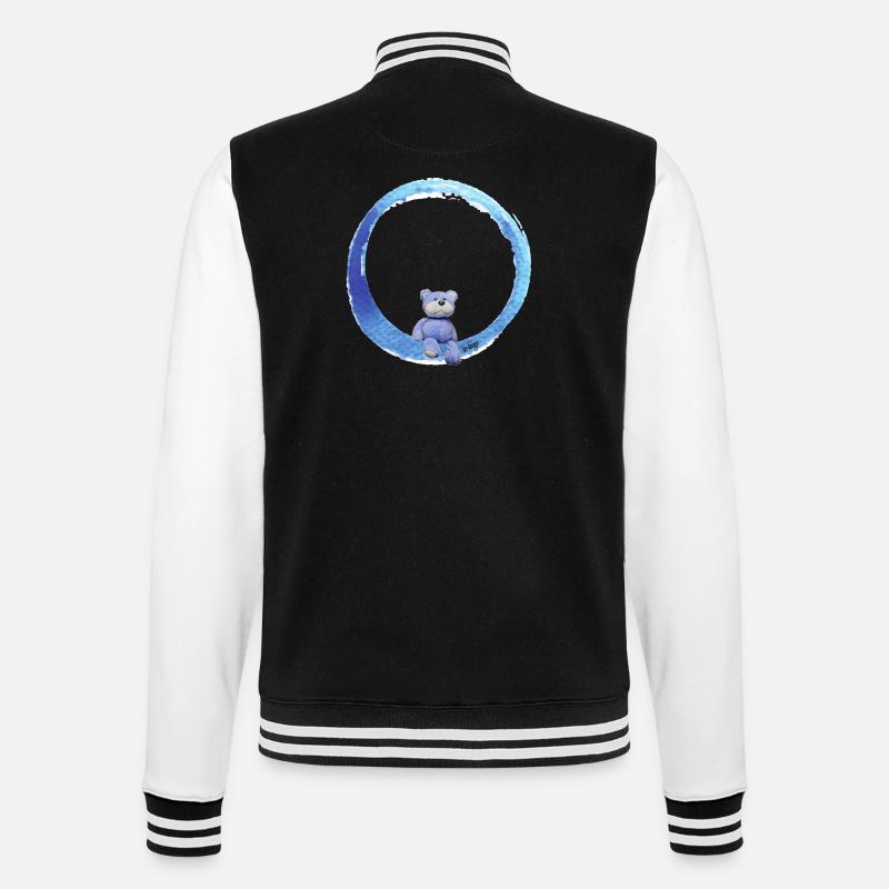 Peluche - Veste Teddy - noir/blanc
