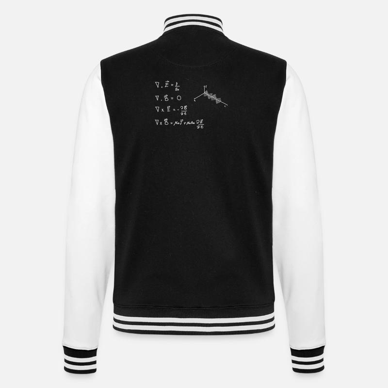 Maxwell's equations - College Sweat Jacket - black/white