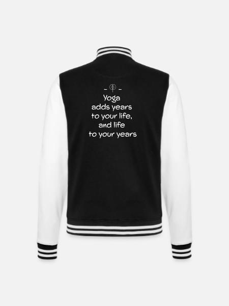Yoga - College Sweat Jacket - black/white