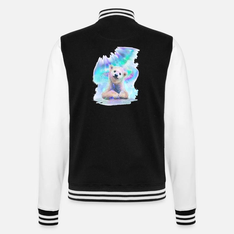 Eisbär - College-Sweatjacke - Schwarz/Weiß