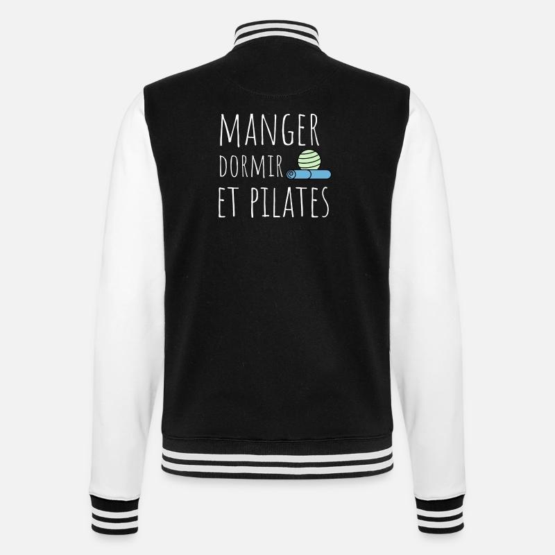 manger dormir pilates - Veste Teddy - noir/blanc