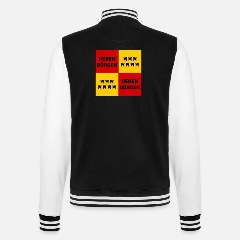 Der Siebenbürger - College-Sweatjacke - Schwarz/Weiß