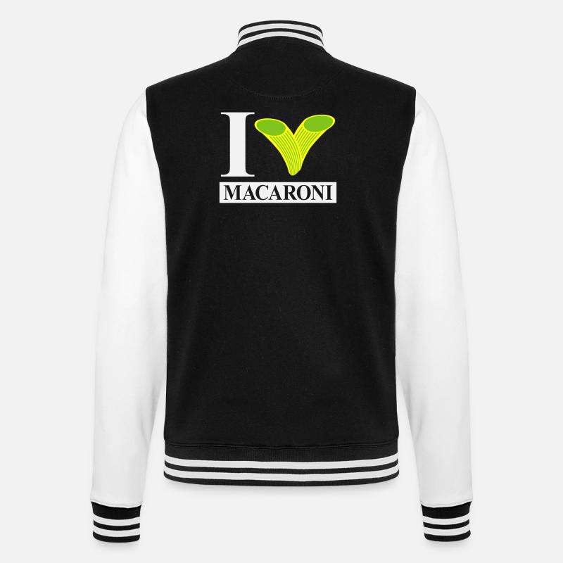J’adore les macaronis - Veste Teddy - noir/blanc