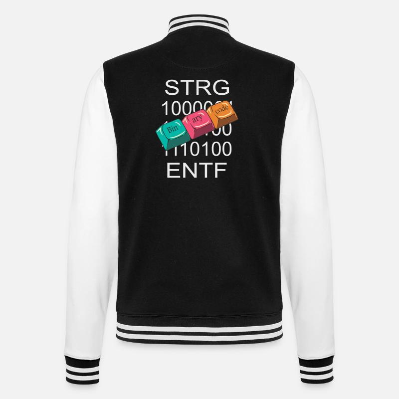 Nerd de l’informatique - Veste Teddy - noir/blanc