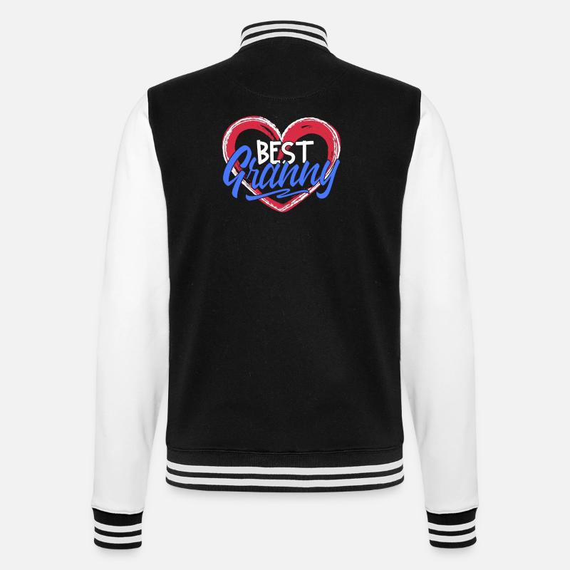 Beste Oma Großmutter Großmama Gratuliere Statement - College-Sweatjacke - Schwarz/Weiß