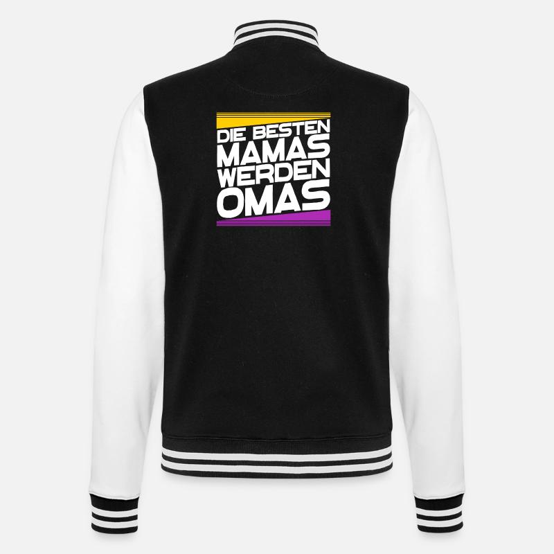 Großmutter Oma gratulation Statement Großmama - College-Sweatjacke - Schwarz/Weiß