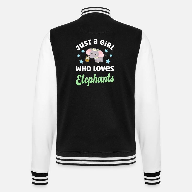 Elephant Elephants - College Sweat Jacket - black/white