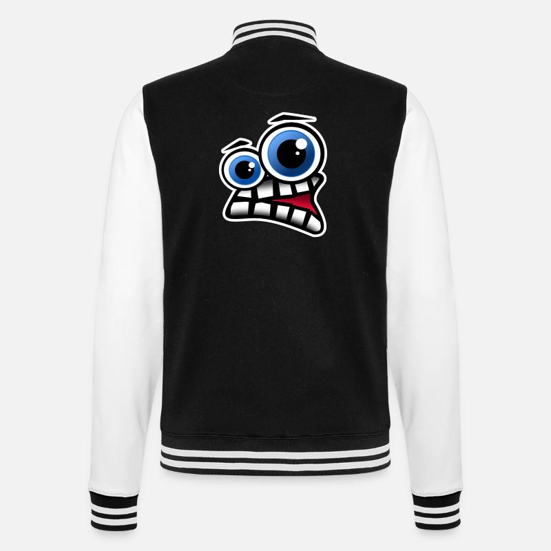 Face Comic - Veste Teddy - noir/blanc