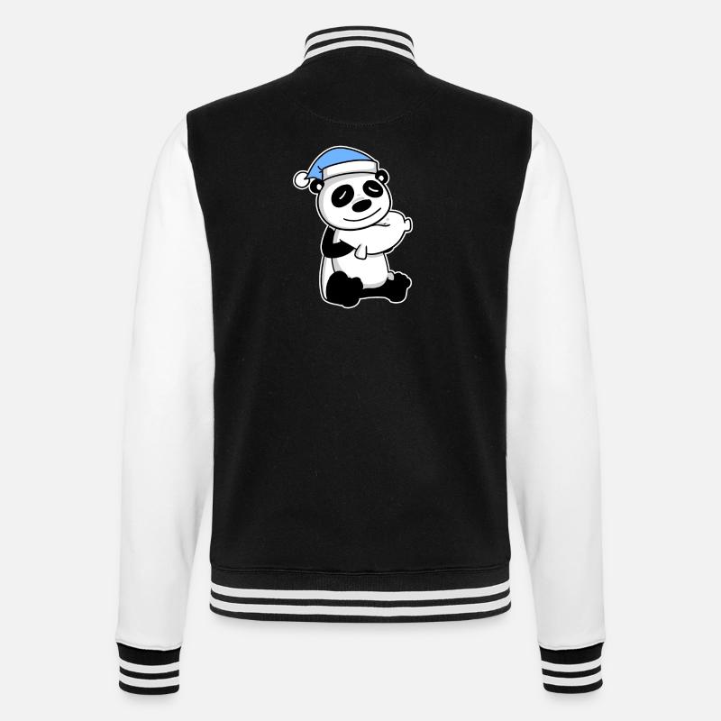 Panda Bébé - Veste Teddy - noir/blanc