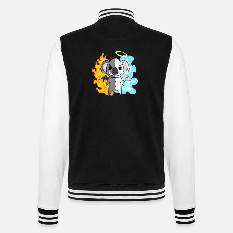 Koala - Anges et Diables - Veste Teddy - noir/blanc