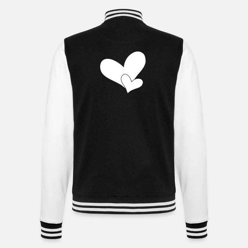 Cœurs - Veste Teddy - noir/blanc