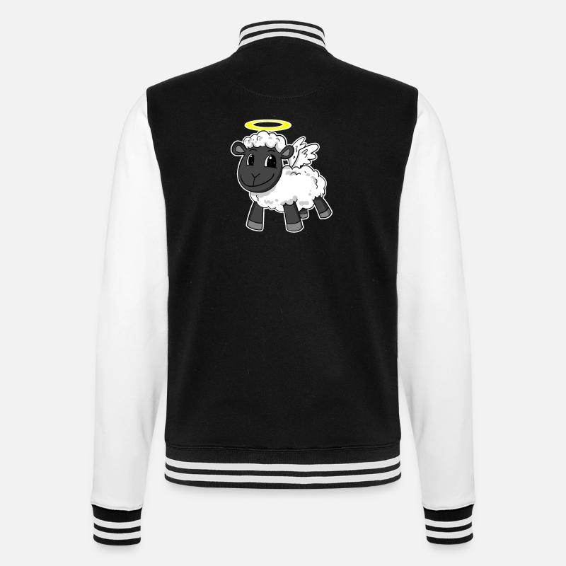 Ange mouton - Veste Teddy - noir/blanc