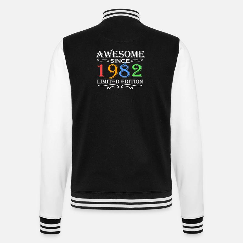 1982 - Né en 1982 - Veste Teddy - noir/blanc