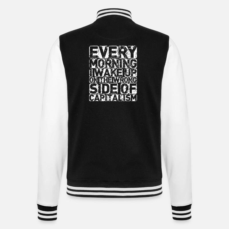 The Wrong Side (sombre) - Veste Teddy - noir/blanc