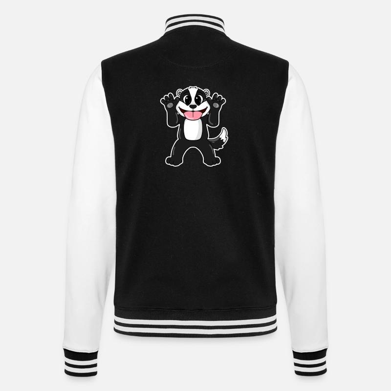 grevling grevling - College-sweatjakke - svart/hvit