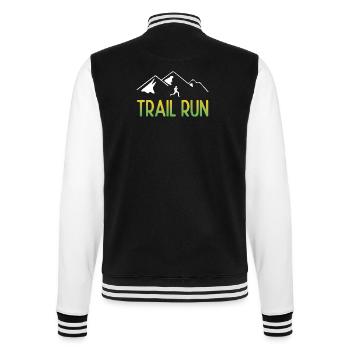 Trail Run - College Sweat Jacket - black/white - Back - Marisol (170cm)